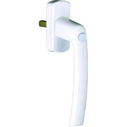 MACO Fenstergriff HARMONY Alu 45° ohne Logo mit Sperrknopf - mit Stift ohne Schrauben Produktbild