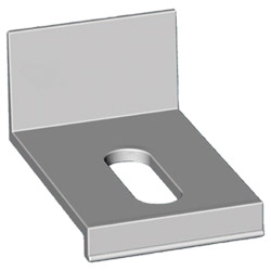 Halter für Abdeckprofil 50x9mm VE: 100 Stück Produktbild