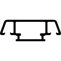 Sprossenprofil SP 36.9 weiß/9016 Produktbild