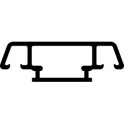 Sprossenprofil SP 36.8 weiß/9016 Produktbild
