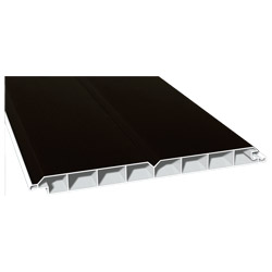 Nut- u. Federprofil 200x17mm Lg. 6,00m foliert, V-Fuge 85 1805-167 Schwarzbraun Produktbild