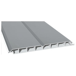 Nut- u. Federprofil 200x17mm Lg. 6,00m foliert, V-Fuge 71 5505-167 Silbergrau Produktbild
