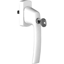 MACO Fenstergriff mit Sperrzylinder TRESOR Alu 90° ohne Logo - mit Stift ohne Schrauben Produktbild