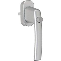 MACO Fenstergriff TRESOR Alu 90° ohne Logo mit Sperrknopf - mit Stift ohne Schrauben Produktbild