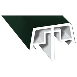 Kopplungsabdeckungsprofil Lg. 6,50m foliert 61 2505-167 Dunkelgrün Produktbild