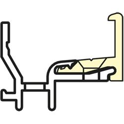 Regenschiene Werra 1815 TI Ral 9016 VE60 Produktbild
