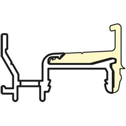 Regenschiene Kocher 1822 F-TI Ral 9016 VE60 Produktbild