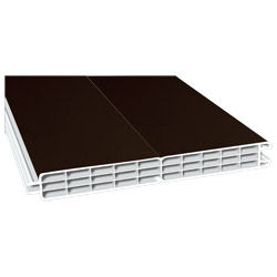Nut- u. Federprofil 200x24mm Lg. 6,00m foliert 88 7505-167 Schokobraun Produktbild