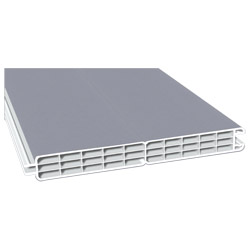 Nut- u. Federprofil 200x24mm Lg. 6,00m zweiseitig foliert 71 5505-167 Silbergrau Produktbild