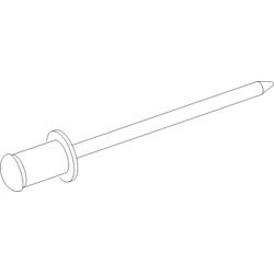 Alu-Blindnieten 7801 Ral 9016 matt Produktbild