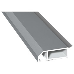 Anschluß-Profil 50mm WL SK Lg. 6,00m foliert, klipsbar, WL Schwarz71 5505-167 Silbergrau Produktbild