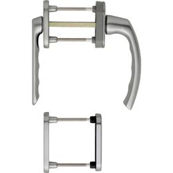 HOPPE Balkontürset *099KH|66N|U26|099|66NS|49PNS* kurzer Hals Alu F9 Produktbild