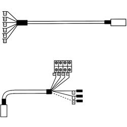 Kabel 6-adrig Genius A oder B und A-Öffner, trennbar, Bandseite, 8m ZEM KA600--AK------------B8.00---X----- Produktbild