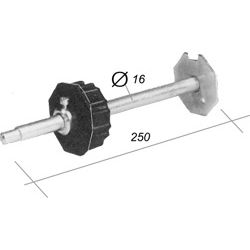 Wellenbolzen Ø 70 mm mit Plastikkapsel Produktbild