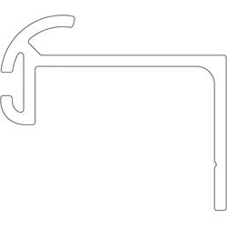 PVC-Revisionsprofil einteilig für Rollladenführung aIR Produktbild