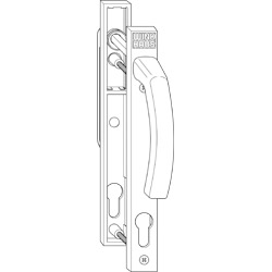 Griffgarnitur RR Ral 9016 Produktbild