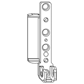 Ecklager H-12/18 weiß rs Krt100 Produktbild