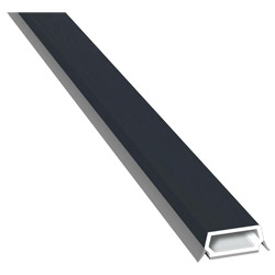 Trapez-Sprosse 23mm SK Lg. 6,00m foliert, mit zwei schwarzen Weichlippen 70 1605-167 Anthrazitgrau Produktbild