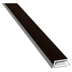 Trapez-Sprosse 23mm SK Lg. 6,00m foliert, mit zwei schwarzen Weichlippen 88 7505-167 Schokobraun Produktbild