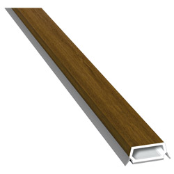 Trapez-Sprosse 23mm SK Lg. 6,00m foliert, mit zwei schwarzen Weichlippen 217 8001-167 Golden Oak Produktbild