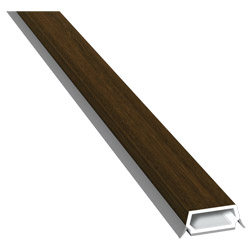 Trapez-Sprosse 23mm SK Lg. 6,00m foliert, mit zwei schwarzen Weichlippen 217 8007-167 Nussbaum Produktbild