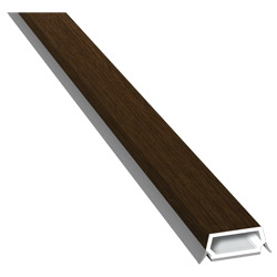 Trapez-Sprosse 23mm SK Lg. 6,00m foliert, mit zwei schwarzen Weichlippen 314 9008-167 Eiche Rustikal Produktbild
