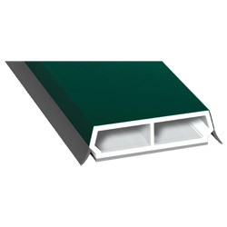 Trapez-Sprosse 38mm SK Lg. 6,00m foliert, mit zwei schwarzen Weichlippen 60 0505-167 Moosgrün Produktbild
