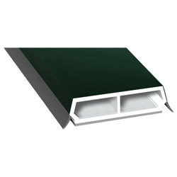 Trapez-Sprosse 38mm SK Lg. 6,00m foliert, mit zwei schwarzen Weichlippen 61 2505-167 Dunkelgrün Produktbild