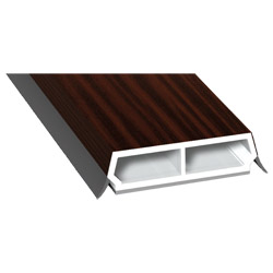 Trapez-Sprosse 38mm SK Lg. 6,00m foliert, mit zwei schwarzen Weichlippen 206 5021-167 Sapeli Produktbild