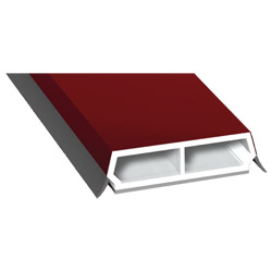 Trapez-Sprosse 38mm SK Lg. 6,00m foliert, mit zwei schwarzen Weichlippen 30 8105-167 Dunkelrot Produktbild