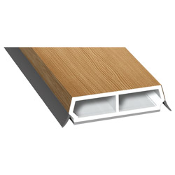 Trapez-Sprosse 38mm SK Lg. 6,00m foliert, mit zwei schwarzen Weichlippen 306 9041-167 Bergkiefer Produktbild