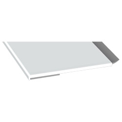 Flachprofil 60x3 mm WL SK Lg. 6,00 m Weiß, VE: 60 m Produktbild