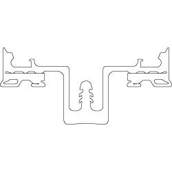 Pfostendichtung EPDM FWT 50-1 schwarz Produktbild