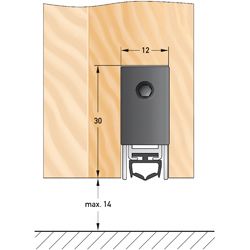 DEVENTER Automatische Türdichtung DBS 1230 Produktbild