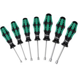 WERA Sechskant-Steckschlüsselsatz 395H0 mit Griff 5-13mm 7-tlg. Produktbild