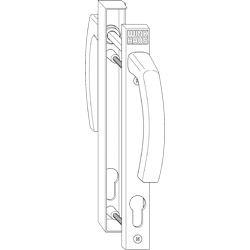 Griffgarnitur RNW/R74 weiß ls Produktbild