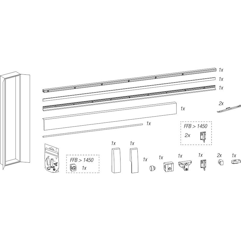 HKS 200Z Schienensatz 1250 braun Produktbild