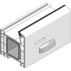 Wasserschlitzkappen WS 378001 Ral 8001 Produktbild