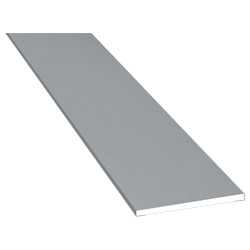 Flachprofil 50x3 mm Lg. 6,00 m foliert 71 5505-167 Silbergrau Produktbild