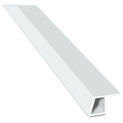 Kammerprofil 27x16mm SK Lg. 6,00m mit Nase, Weiß, VE: 60m Produktbild