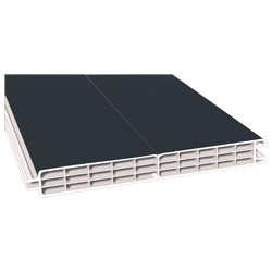 Nut- u. Federprofil 200x24mm Lg. 6,00m foliert, GK Cremeweiß 70 1605-167 Anthrazitgrau Produktbild