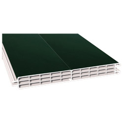 Nut- u. Federprofil 200x24mm Lg. 6,00m foliert, GK Cremeweiß 61 2505-167 Dunkelgrün Produktbild