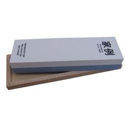 Abziehstein L200xB60xH30mm MÜLLER  400 / 1000 im Holzkasten Produktbild