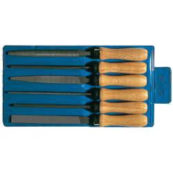 Schlüsselfeilensatz Länge 100 mm PFERD DIN 7283 A-F Hieb 2 Buche Produktbild