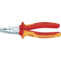 KNIPEX Kombizange VDE verchromt Mehrkomponentenhüllen Produktbild