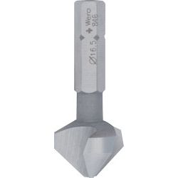 Kegelsenkerbitsatz 8-teilig  Größe 6,3-20,5 mm WERA 846 / 8 90 Grad HSS Kunststoffbox Produktbild