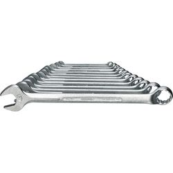 GEDORE Ringmaulschlüsselsatz gekröpft und abgewinkelt DIN 3113 Form B 10-24mm 8-tlg. Produktbild