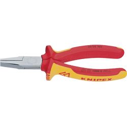 KNIPEX Flachzange VDE verchromt mit Mehrkomponentenhüllen Produktbild