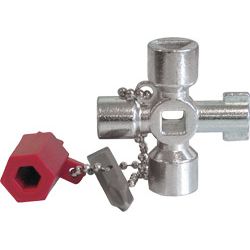 Schaltschrankschlüssel MINI 8 Funktionen mit Bitadapter Produktbild