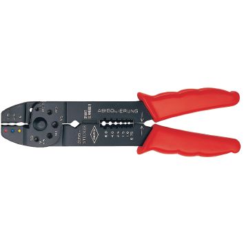 Crimpzange 0,50-6mm2 L.230mm KNIPEX  Stahl brün. f.Steckverbinder m.Ku.-Hüllen f.isol.Kabelschuhe Produktbild